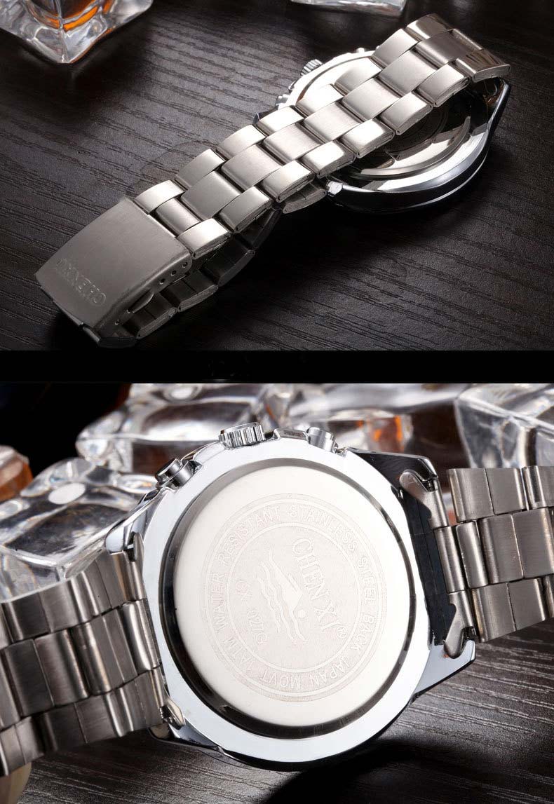 Luxury Classic Chronograph Stainless Steel Watch