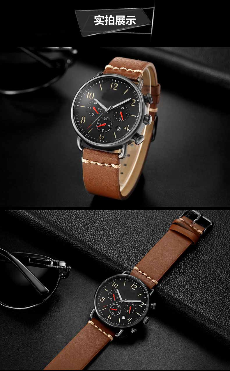 Luxury Chronograph Custom Fashion Men Wrist Watch