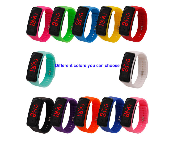 Fashion LED Silicone Electronic Wrist Watch