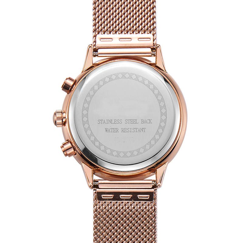 Custom stainless steel fashion Chronograph unisex wrist watch