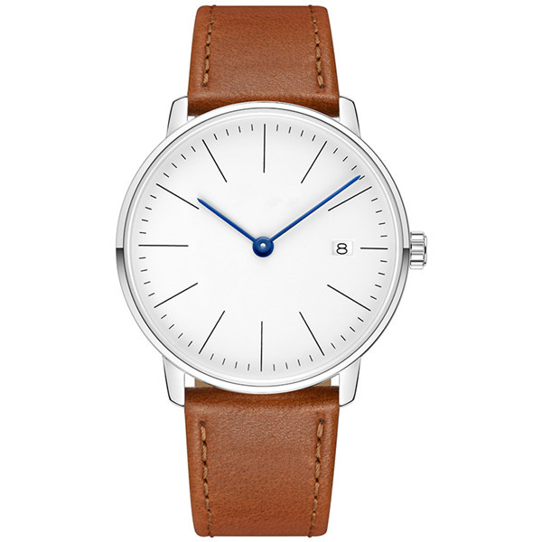 Minimalist Japan Quartz Genuine Leather Mens Watch