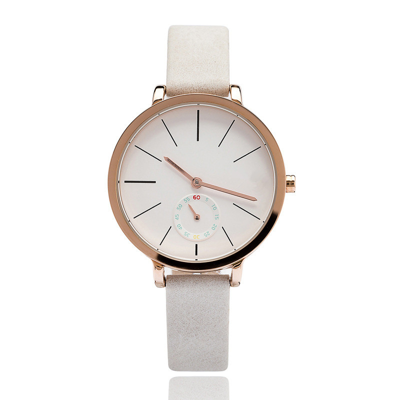 Vogue Minimal Stainless Steel Leather Ladies Watches Women