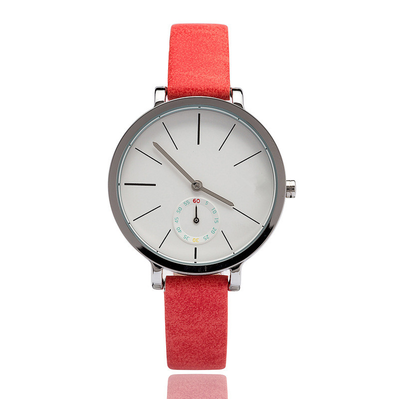 Vogue Minimal Stainless Steel Leather Ladies Watches Women