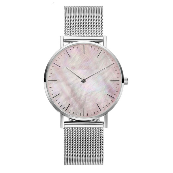 Custom Minimalist Rose Gold Stainless Steel Mesh Womens Watches