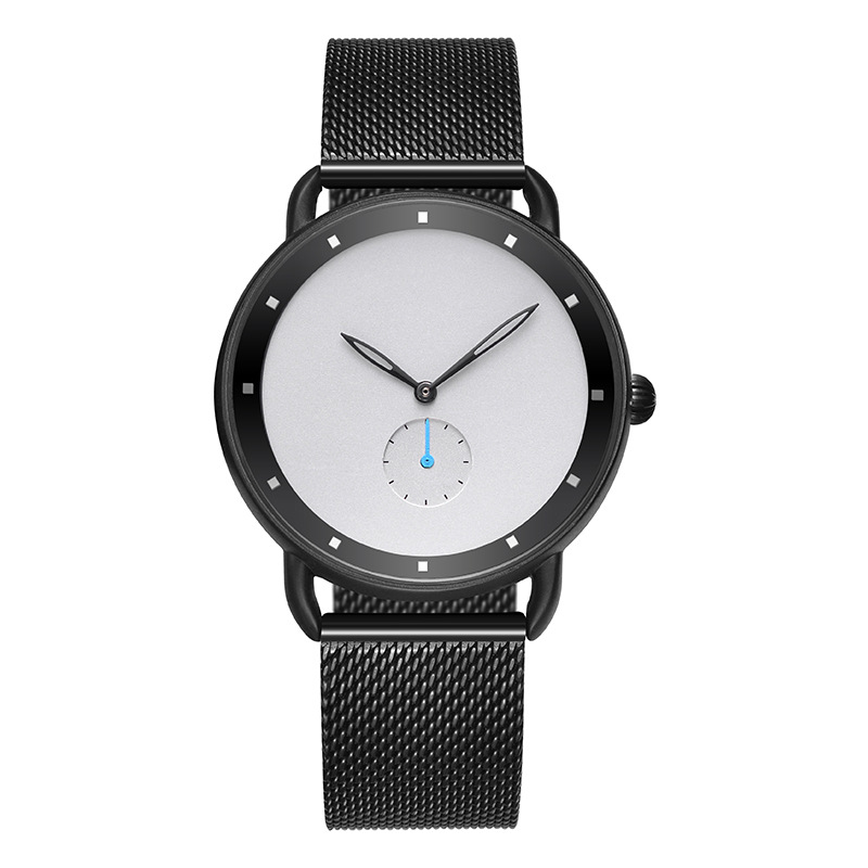 Custom Logo OEM Minimalist Mesh Stainless Steel Watches Men Wrist