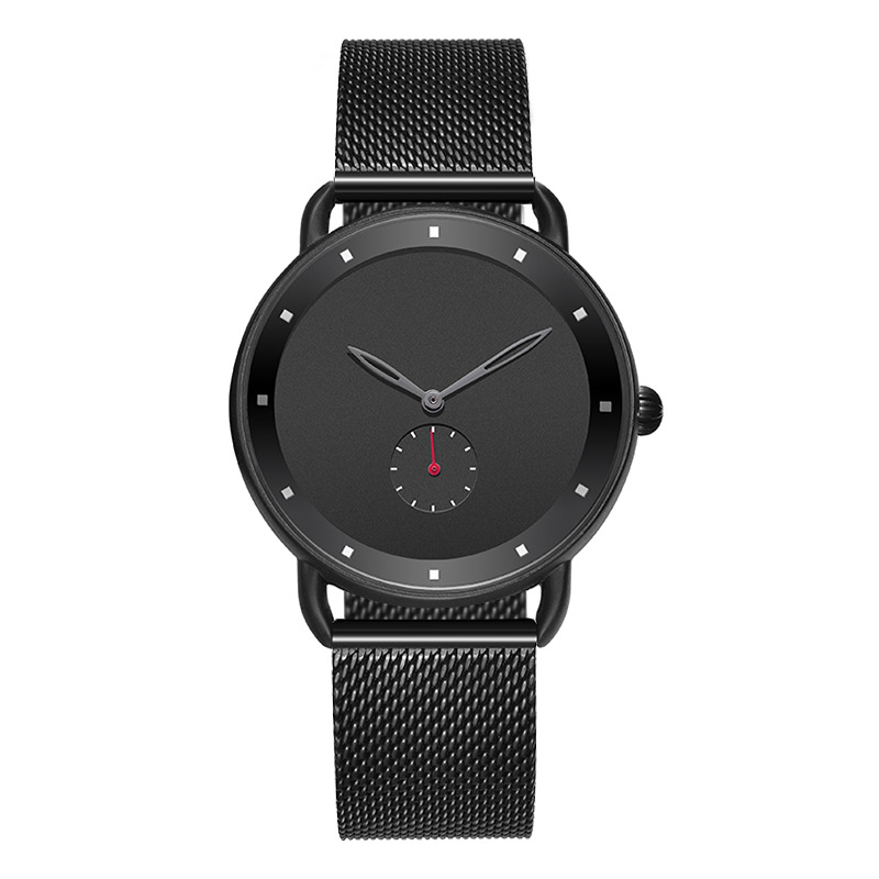 Custom Logo OEM Minimalist Mesh Stainless Steel Watches Men Wrist