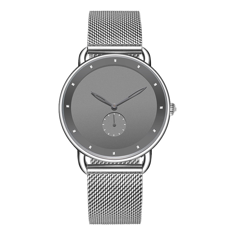 Custom Logo OEM Minimalist Mesh Stainless Steel Watches Men Wrist