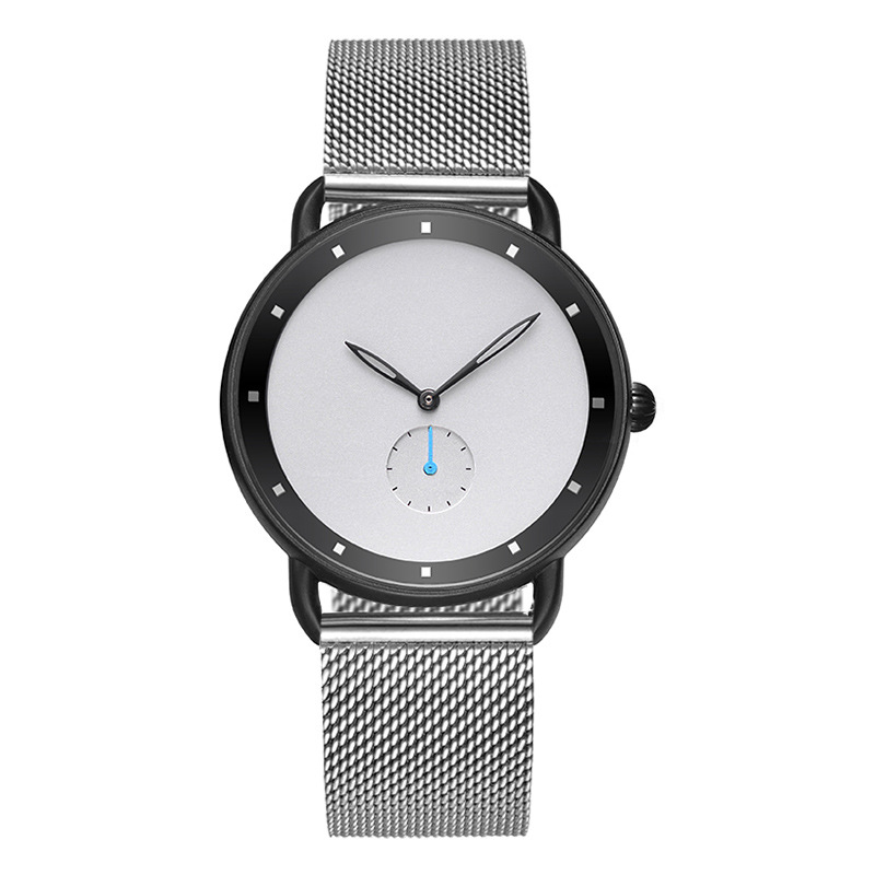 Custom Logo OEM Minimalist Mesh Stainless Steel Watches Men Wrist