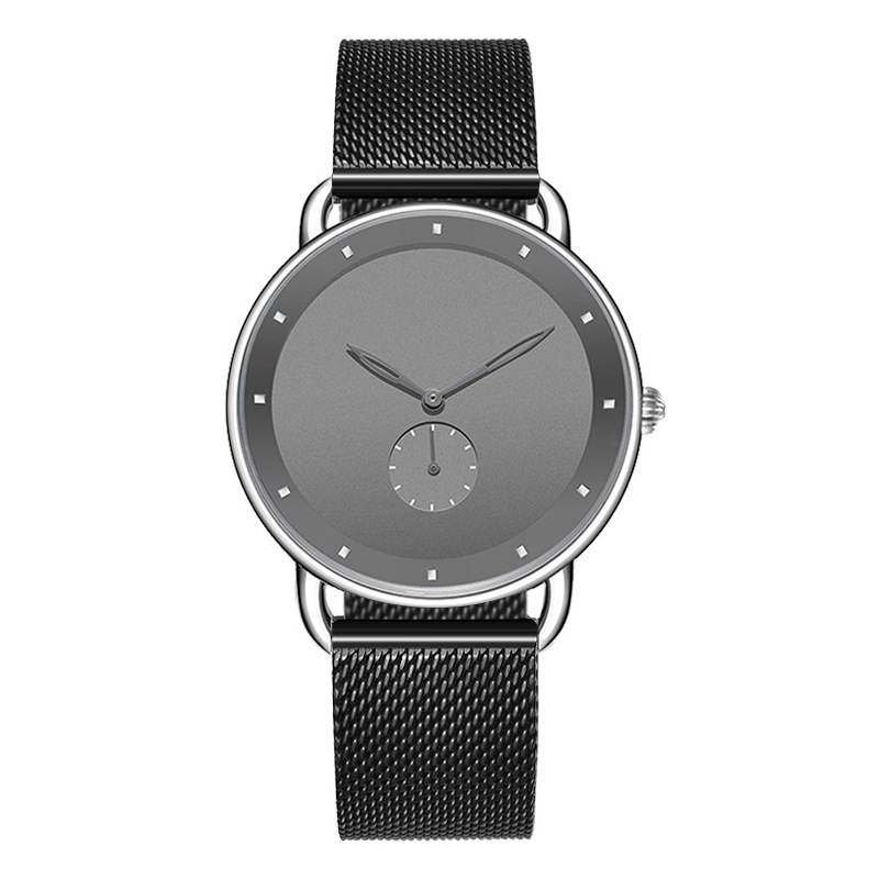 Custom Logo OEM Minimalist Mesh Stainless Steel Watches Men Wrist